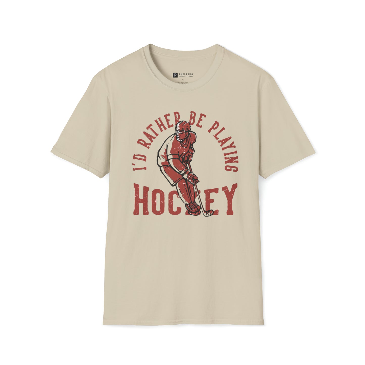 "I'd Rather be Playing Hockey" Tee