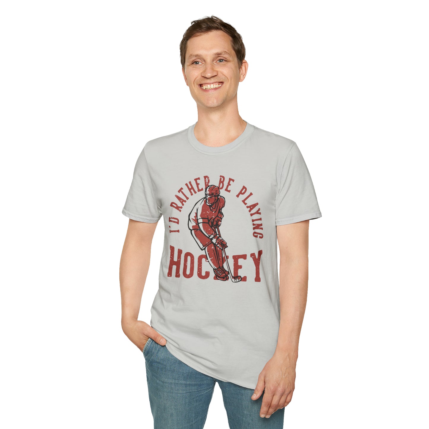 "I'd Rather be Playing Hockey" Tee