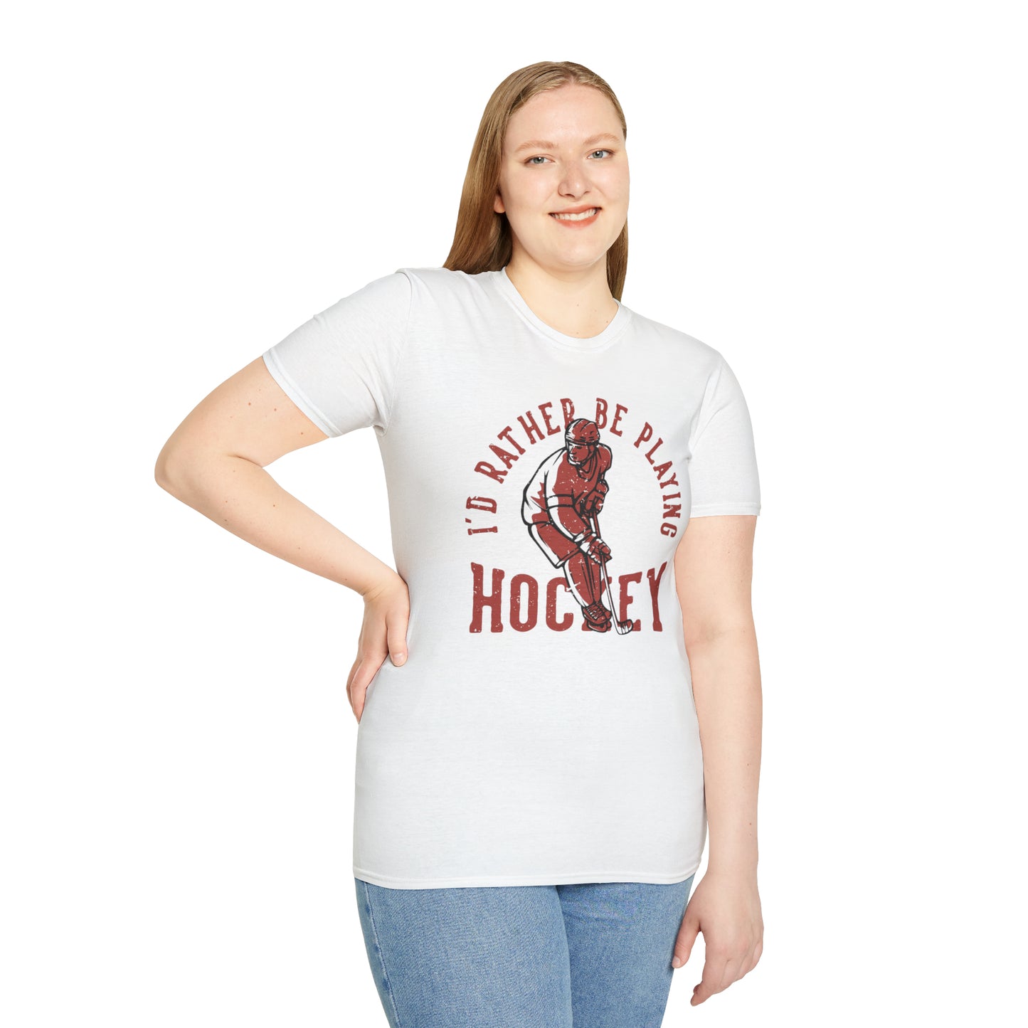 "I'd Rather be Playing Hockey" Tee