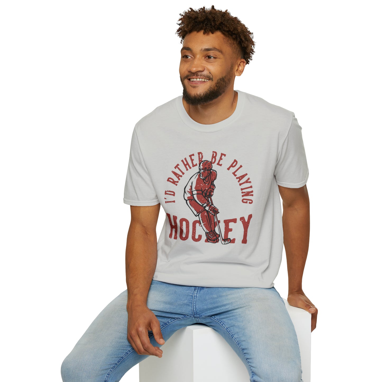 "I'd Rather be Playing Hockey" Tee