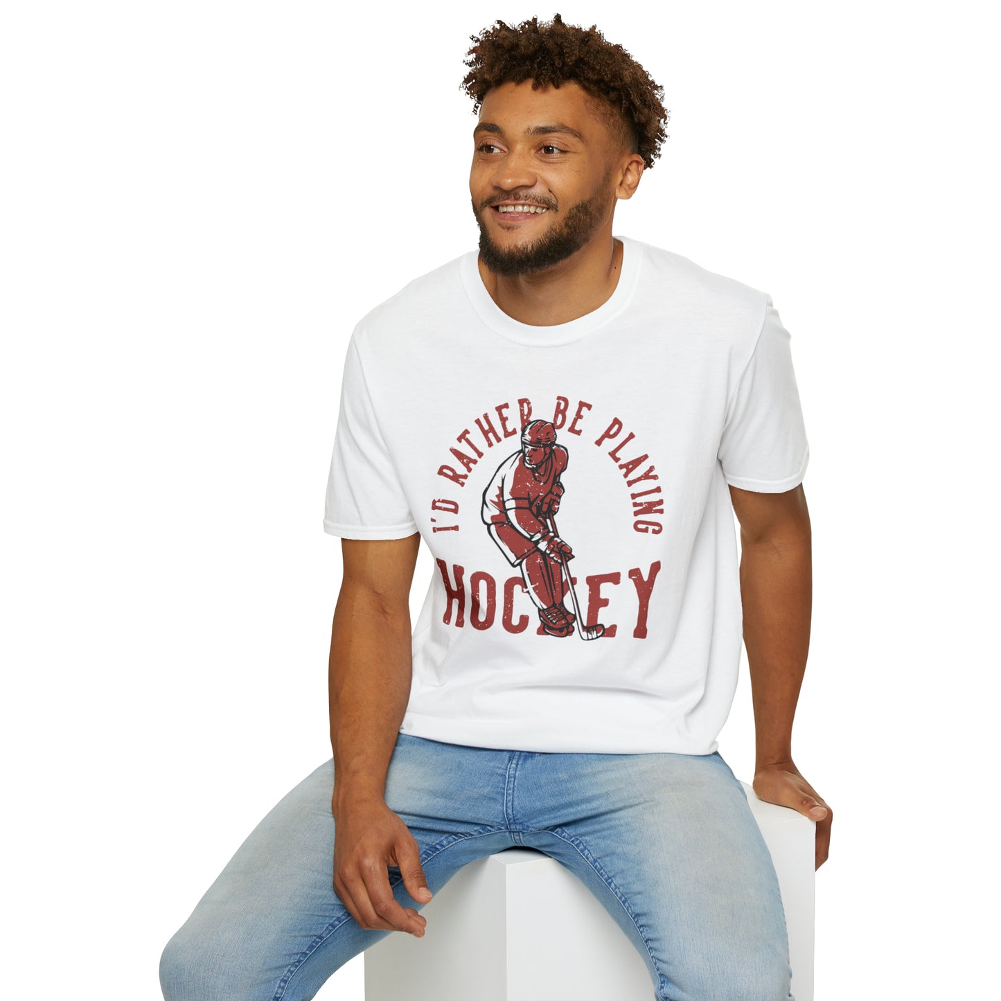 "I'd Rather be Playing Hockey" Tee