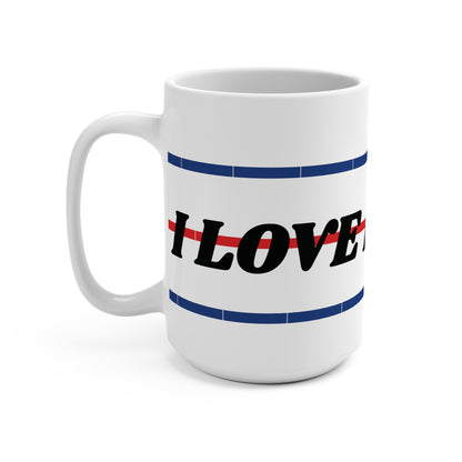 I LOVE HOCKEY MUG