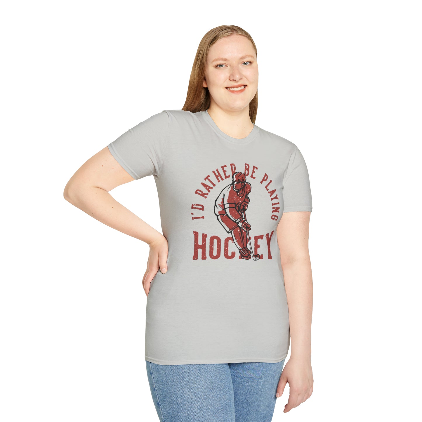 "I'd Rather be Playing Hockey" Tee