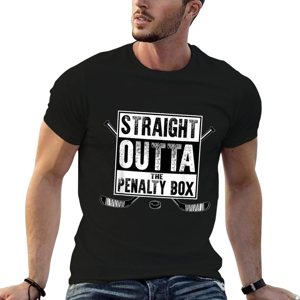 Ice Hockey Player Gift Straight Outta The Penalty Box T-Shirt